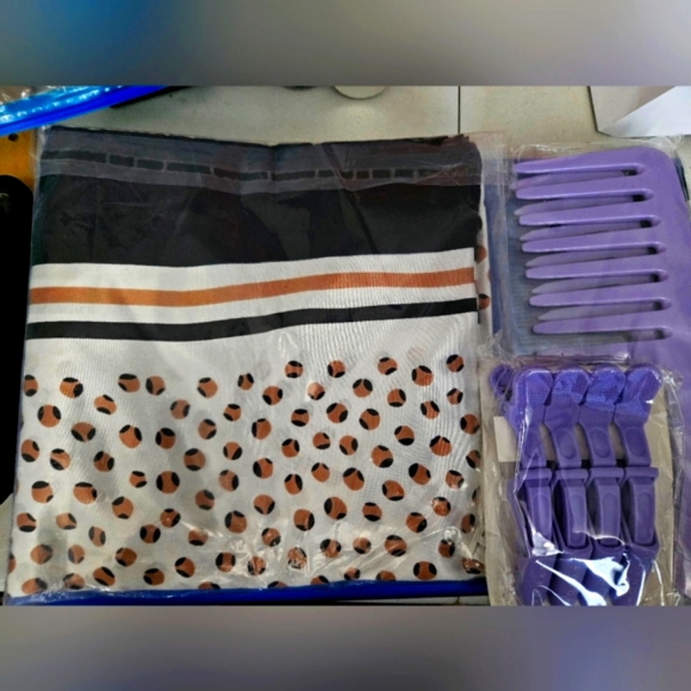 MONAT deluxe Scarf, Alligator clips + combs